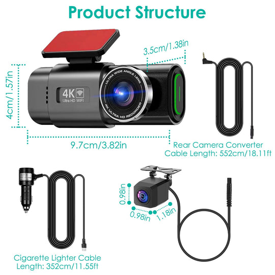 Horizon 4k Smart Dash Cam - Zarre