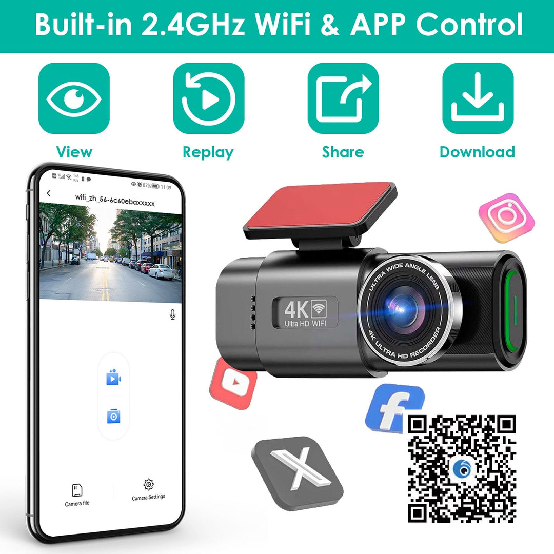 Horizon 4k Smart Dash Cam - Zarre