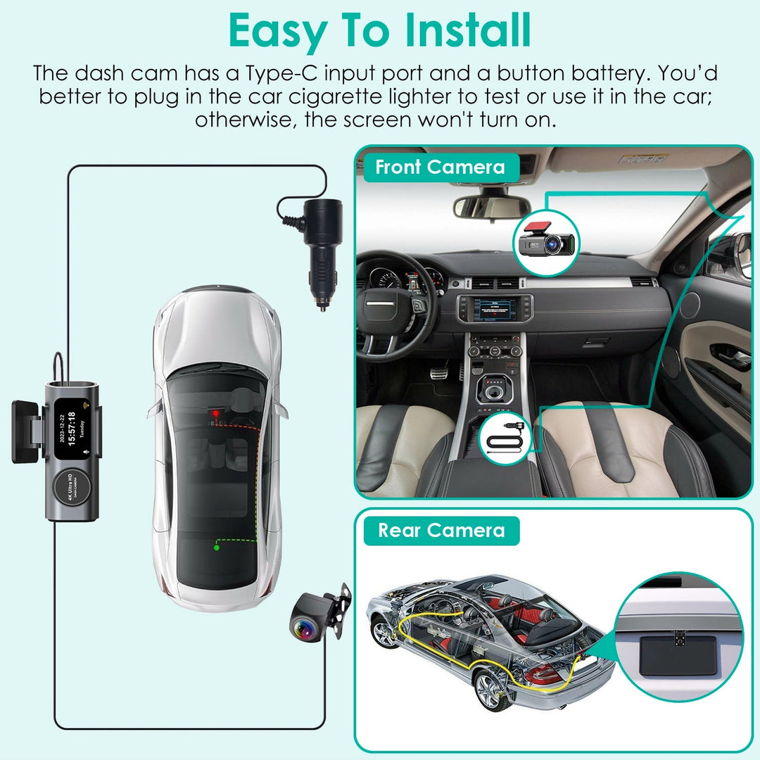 Horizon 4k Smart Dash Cam - Zarre