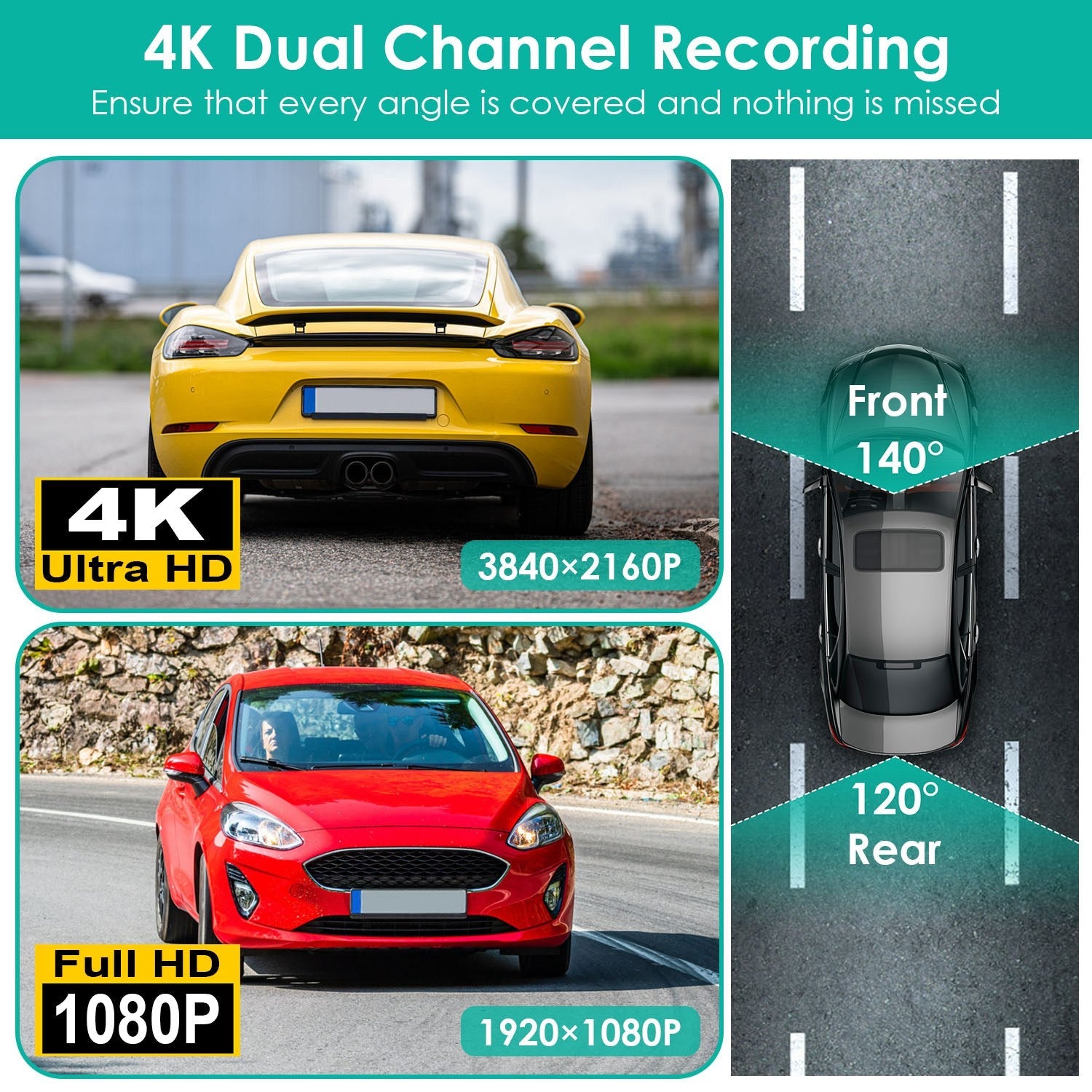 Horizon 4k Smart Dash Cam - Zarre
